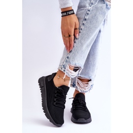 FB2 Női bebújós sportcipő fekete Rosett 1