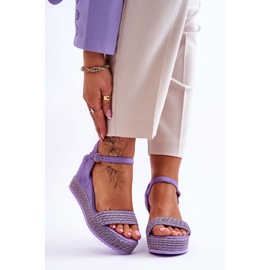 Klasszikus női ékszandál Lila Malmo 1