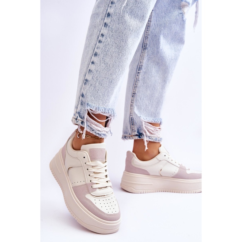 Bexley női magas platformú tornacipő világos bézs 2 Bexley női magas platformú tornacipő világos bézs 2