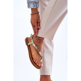 Női szandál pántokkal Green Alamis zöld 2