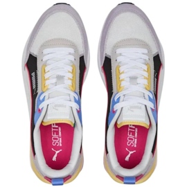 Puma R22 cipő bézs-fekete-lila 383462 24 sokszínű 1