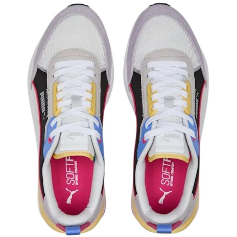 Puma R22 cipő bézs-fekete-lila 383462 24 sokszínű 1