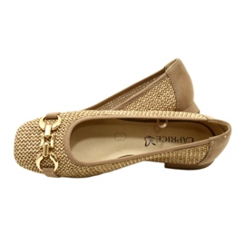 Női balettlapos Caprice 9-22503-20 311 Bark Comb bézs 6