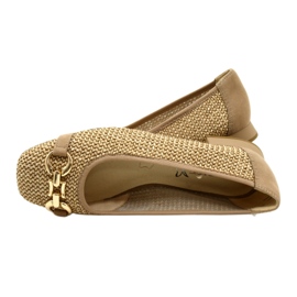 Női balettlapos Caprice 9-22503-20 311 Bark Comb bézs 5