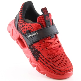 Atletico Gyerek piros tépőzáras sportcipő B91230217 fekete 1