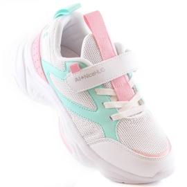 Atletico Lány sportcipő tépőzáras fehér AbcKids B011310235 1