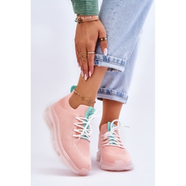 Női felbújós zoknicipő GOE JJ2N4081 világos rózsaszín 1 Női felbújós zoknicipő GOE JJ2N4081 világos rózsaszín 1