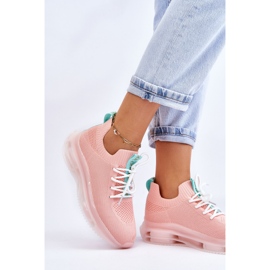 Női felbújós zoknicipő GOE JJ2N4081 világos rózsaszín 2 Női felbújós zoknicipő GOE JJ2N4081 világos rózsaszín 2