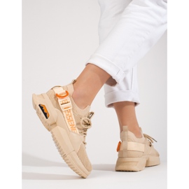 Női bézs áttört tornacipő a Shelovet márkától 2