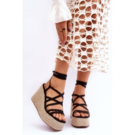 Bőr szandál fekete Margaritt 1