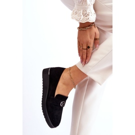 Vinceza Női velúr, alacsony ékelt cipzár fekete Synthia 2