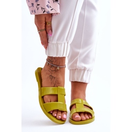 Divatos vegán papucs ZAXY JJ285261 zöld 1