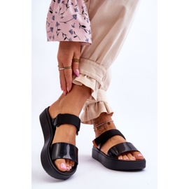 ZAXY Vegán tépőzáras szandál HH285282 Fekete 2