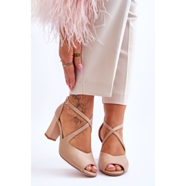 Sarkú női szandál Sergio Leone SK864 Sötétbézs 1