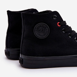 Női klasszikus magas tornacipő Big Star T274033 fekete 1