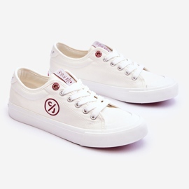 Női Cross Jeans Fabric tornacipő LL2R4043 fehér 1