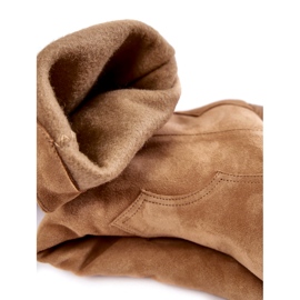 Lewski Shoes Női velúr Cowboy csizma Lewski 3094 / F Sötétbézs 3