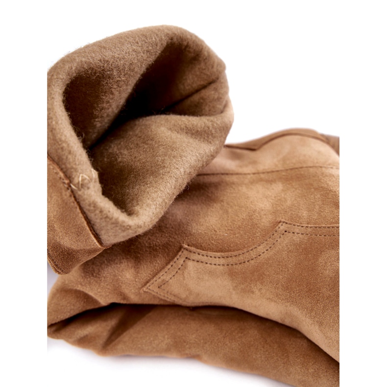 Lewski Shoes Női velúr Cowboy csizma Lewski 3094 / F Sötétbézs 3