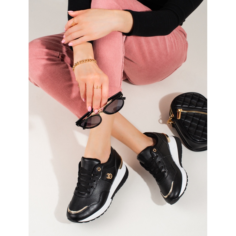 Női fekete Shelovet tornacipő 1