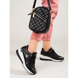 Női fekete Shelovet tornacipő 2