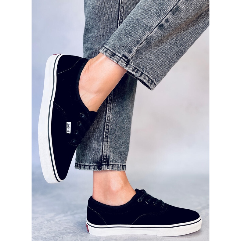 BM Lovis fekete velúr női tornacipő 1