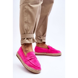 FI1 Női velúr Espadrilles Fuchsia Keyla rózsaszín 2