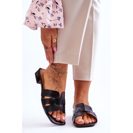 FJ1 Klasszikus női bőr papucs fekete Fendy 1 FJ1 Klasszikus női bőr papucs fekete Fendy 1