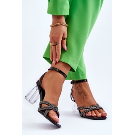 S.Barski Szandál Egy Átlátszó Rúd Fekete Randy 2