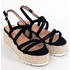 Seastar Altman fekete ékes espadrillák 1 Seastar Altman fekete ékes espadrillák 1