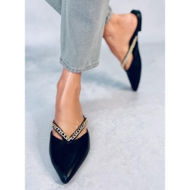 Seastar Monata fekete papucs lánccal 1