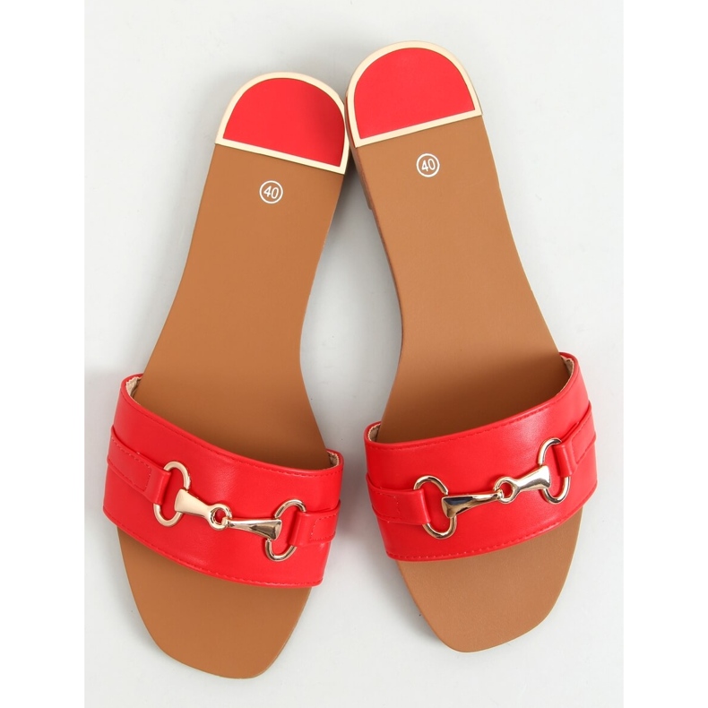 Galéria Piros női papucs 1