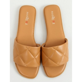 Női Cray Camel steppelt papucs bézs 1