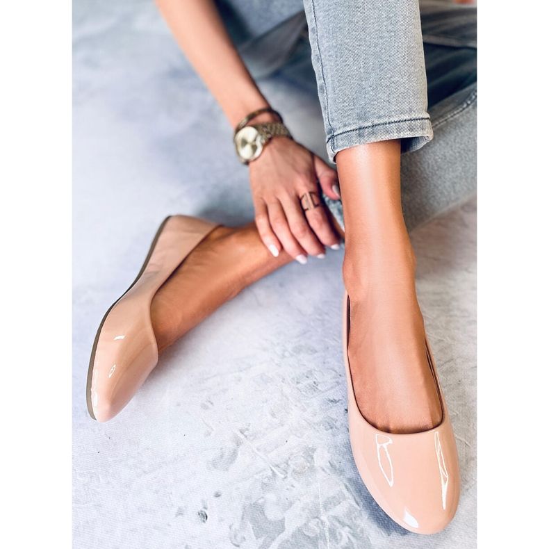 Cargil Beige lakkozott balerinák bézs 1