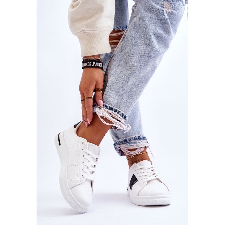 PG1 Női sportplatform cipők, fehér és fekete Soris 2