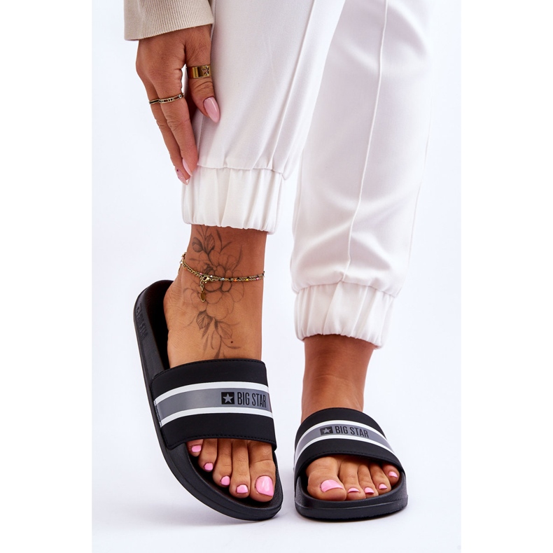 Könnyű habszivacs papucs Big Star JJ274648 Fekete 1