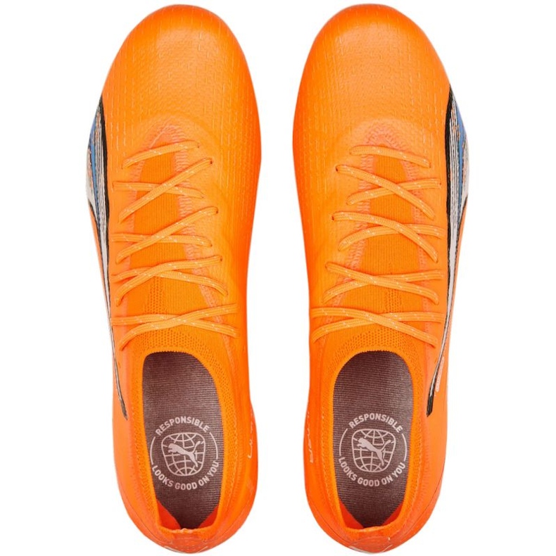 Puma Ultra Ultimate FG/AG M 107163 01 futballcipő narancssárga narancs és vörös 2
