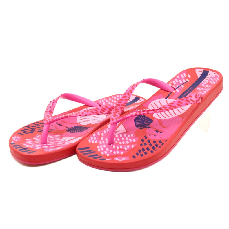 Női flip-flop Ipanema Anat Nature VII FEM 83325 AI822 piros és rózsaszín 3