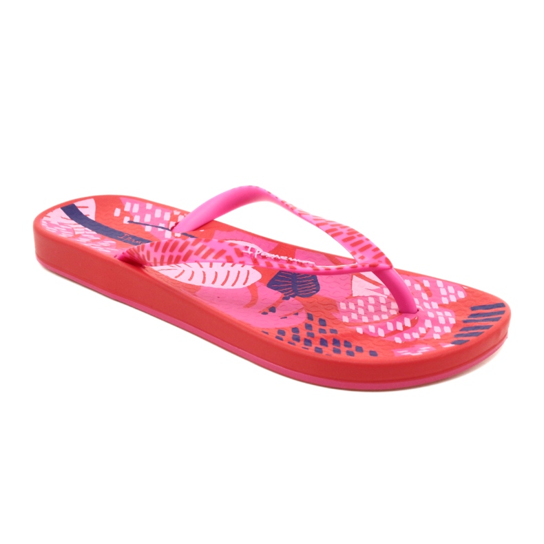 Női flip-flop Ipanema Anat Nature VII FEM 83325 AI822 piros és rózsaszín 1