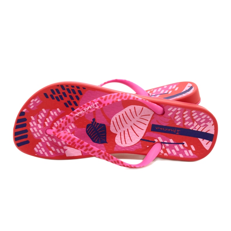 Női flip-flop Ipanema Anat Nature VII FEM 83325 AI822 piros és rózsaszín 4