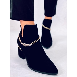 BM Virginia Fekete tavaszi sarkú csizma 2