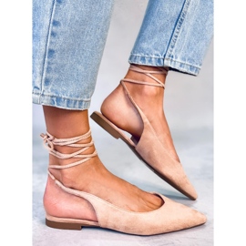 BM Dentoni Nude Slingback Ballet Flats bézs 2