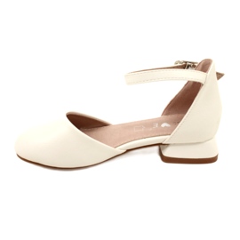 Evento White Ballet Flats, MISSE Communion szandálok fehér 2