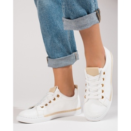 Shelovet fehér klasszikus női tornacipő 1