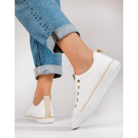 Shelovet fehér klasszikus női tornacipő 2