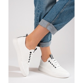 Női fehér Shelovet áttört sportcipő 1