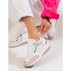 Shelovet női fehér ékszeres tornacipő 1