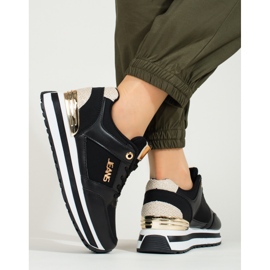 Shelovet magas platformú tornacipő fekete 2