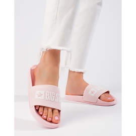 Klasszikus női rózsaszín papucs Big Star FF274A201600 2