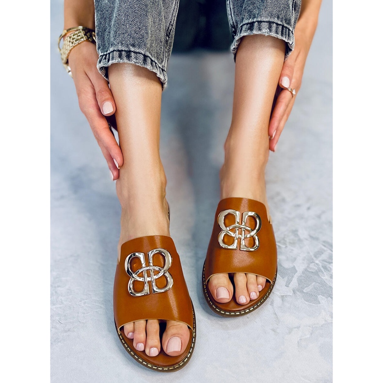 Ebony Camel női papucs barna 1