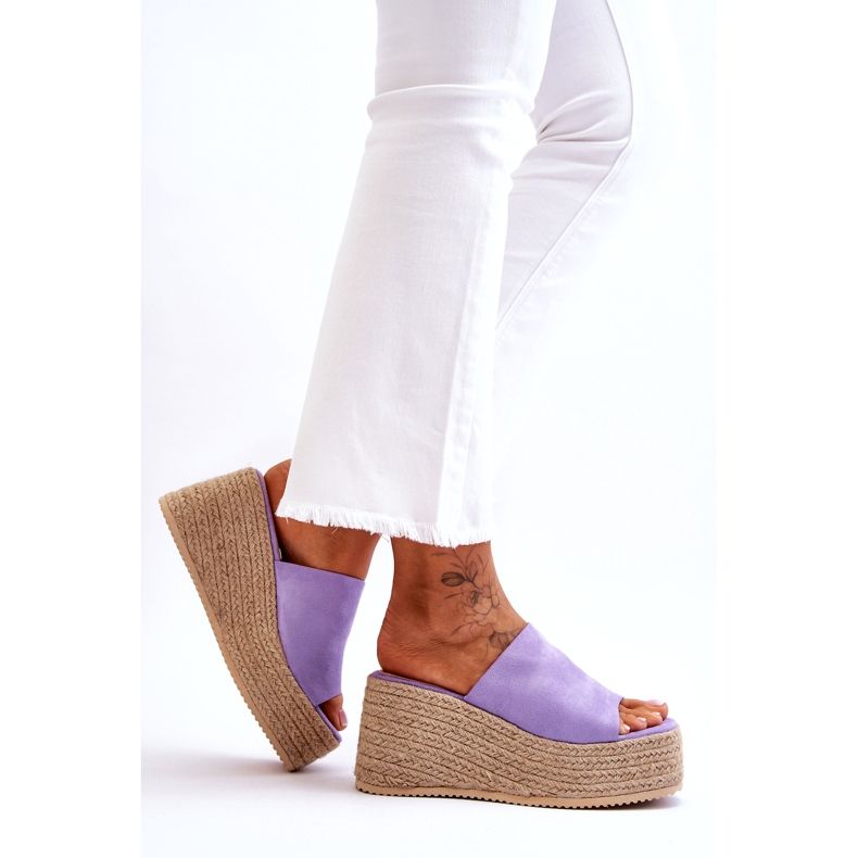 STEPHAN Női Wedge And Platform papucs Lila Ysabel 2